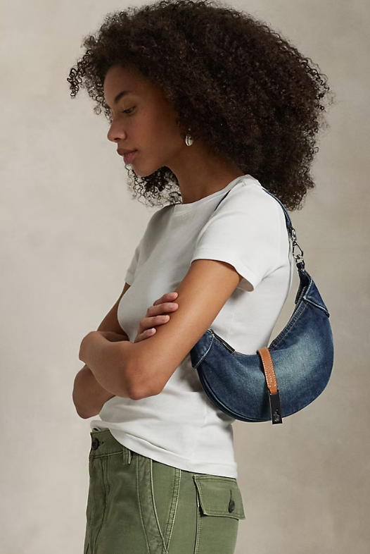 Ralph Lauren Women's Polo ID Denim Mini Shoulder Bag