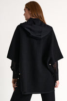 Shan Women's Wool Hooded Cape