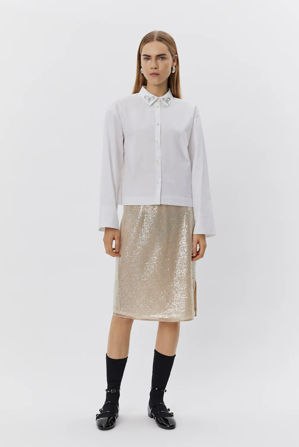 Sofie Schnoor Women's Cotton Shirt with Bow Details
