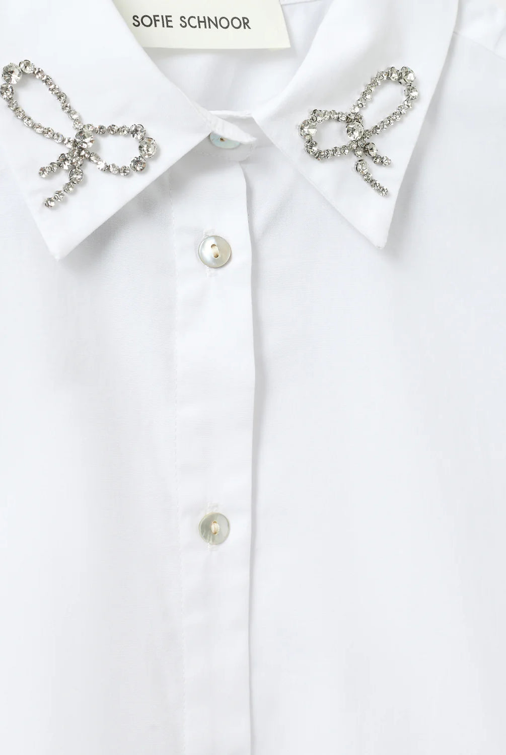 Sofie Schnoor Women's Cotton Shirt with Bow Details