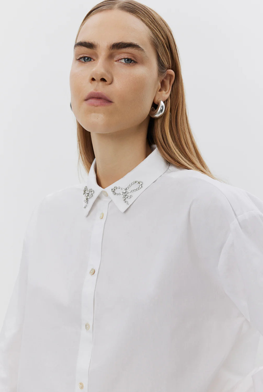Sofie Schnoor Women's Cotton Shirt with Bow Details