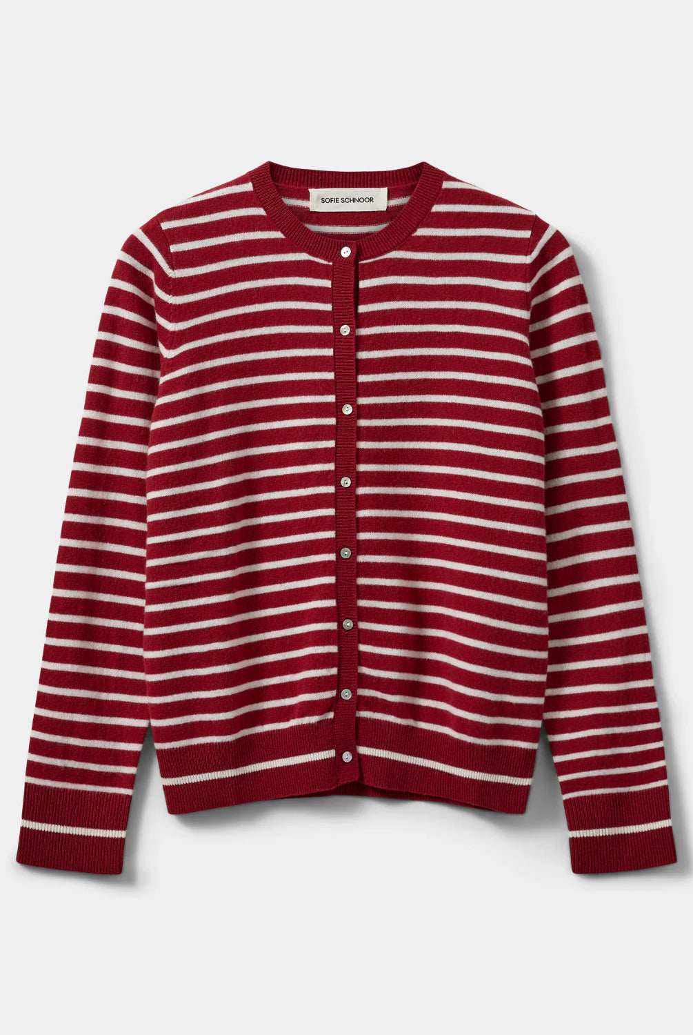 Sofie Schnoor Women's Soft Striped Wool Cardigan