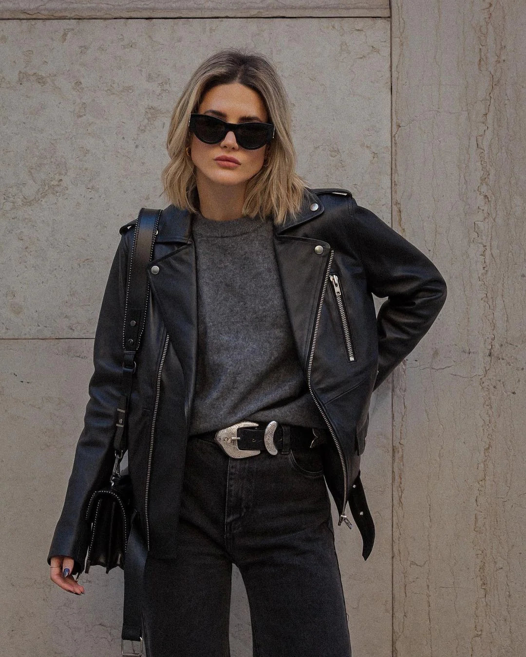 Streets Ahead Women's Leather Jordan Western Belt