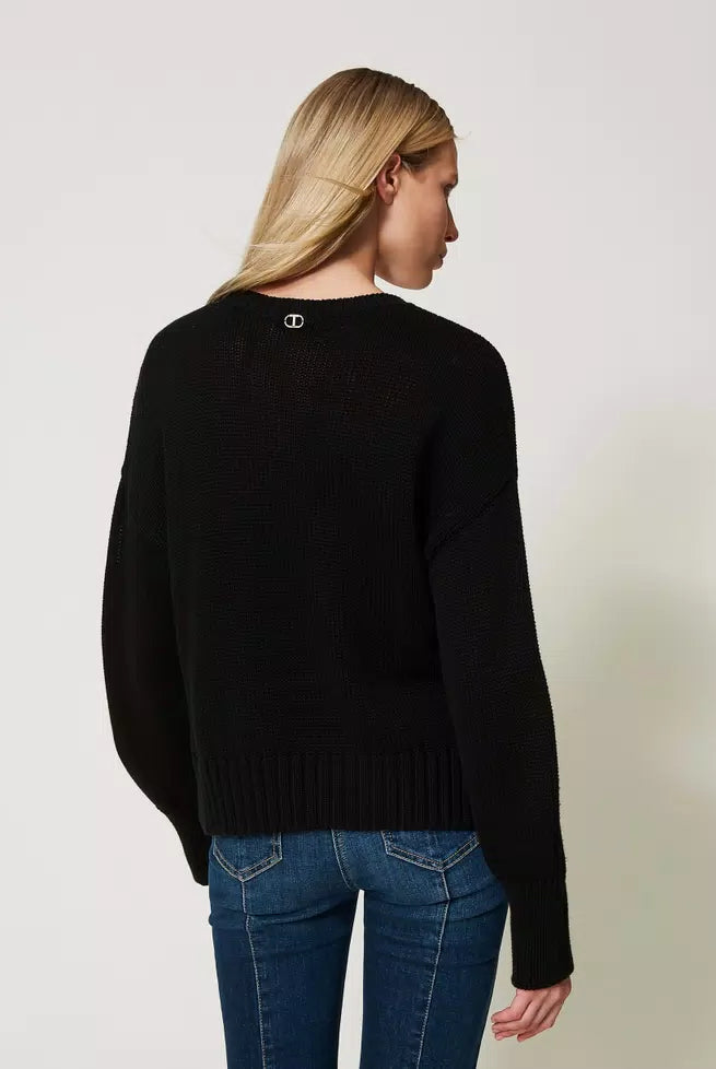Twinset Women's Sweater With Hand Embroidery