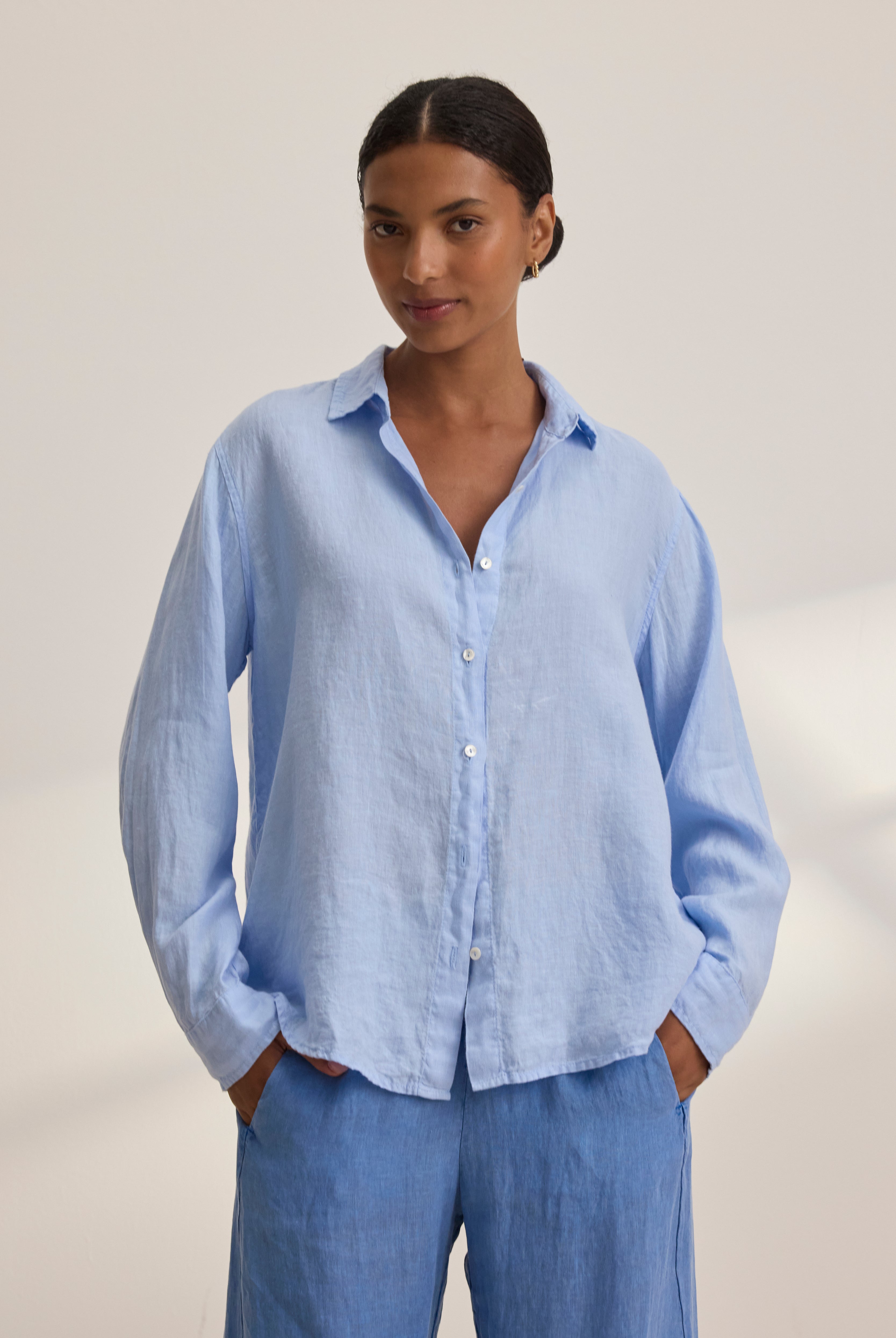 Velvet Women's Cleo Wade Woven Linen Button Down Shirt