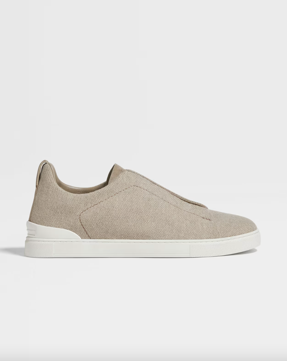 Zegna Men's Light Taupe Oasi Cashmere Triple Stitch™ Sneakers