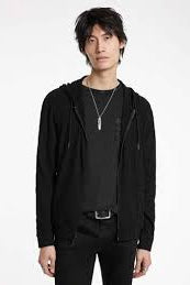 John Varvatos Men's Ihsan Knit Hoodie