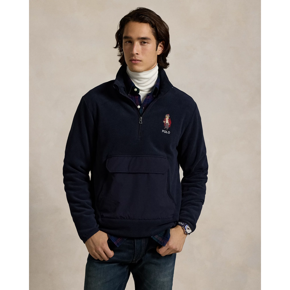 ラルフローレン　LunarNewYear ShortSleeveCardigan Polo Ralph Lauren Men's Quater-zip Bear Sweater – Channers