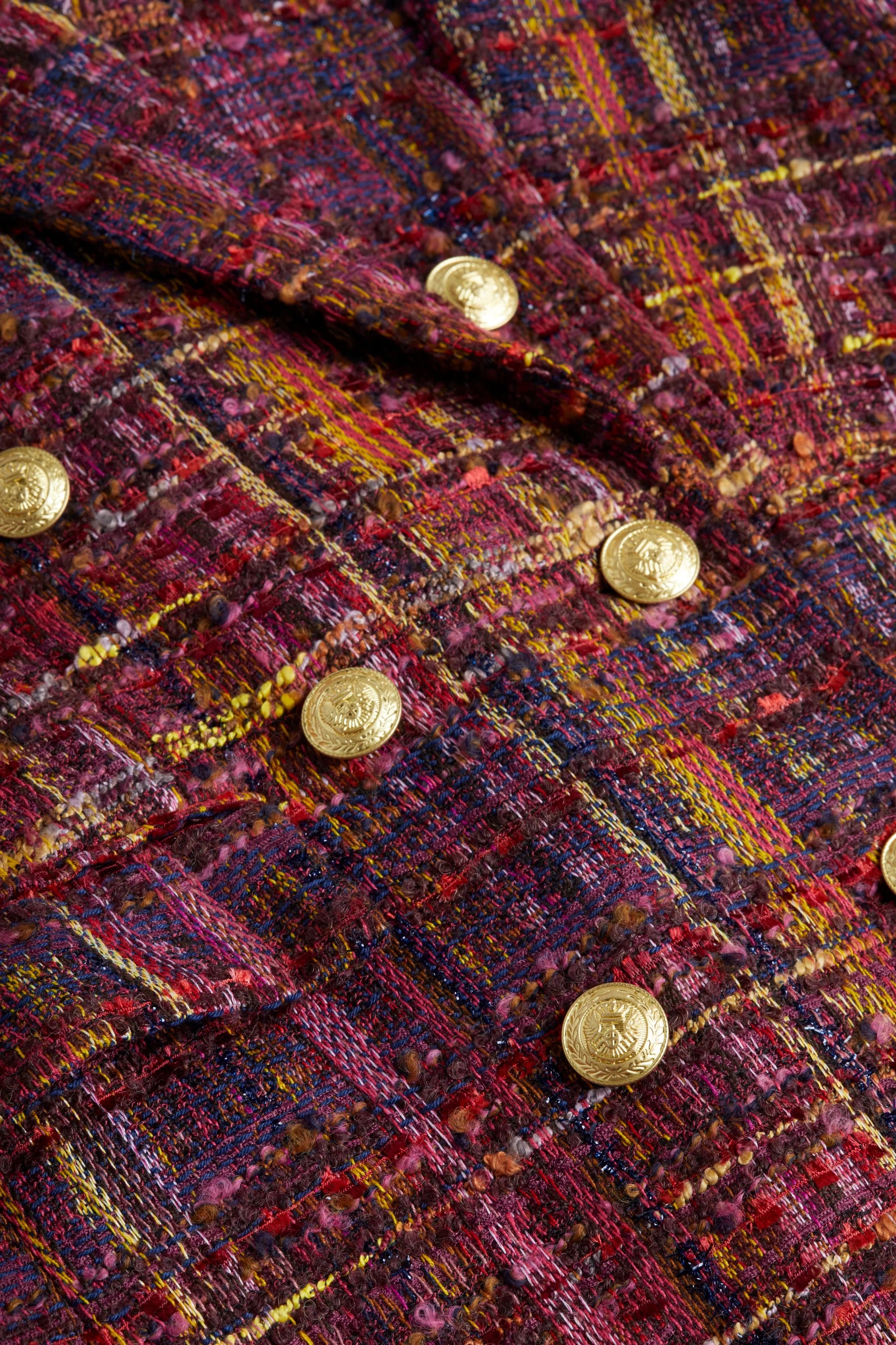 ジャケット・アウター L'AGENCE Multi tweed Blazer in Red/Pink L'AGENCE Angelina Tweed Jacket | Saks Fifth Avenue