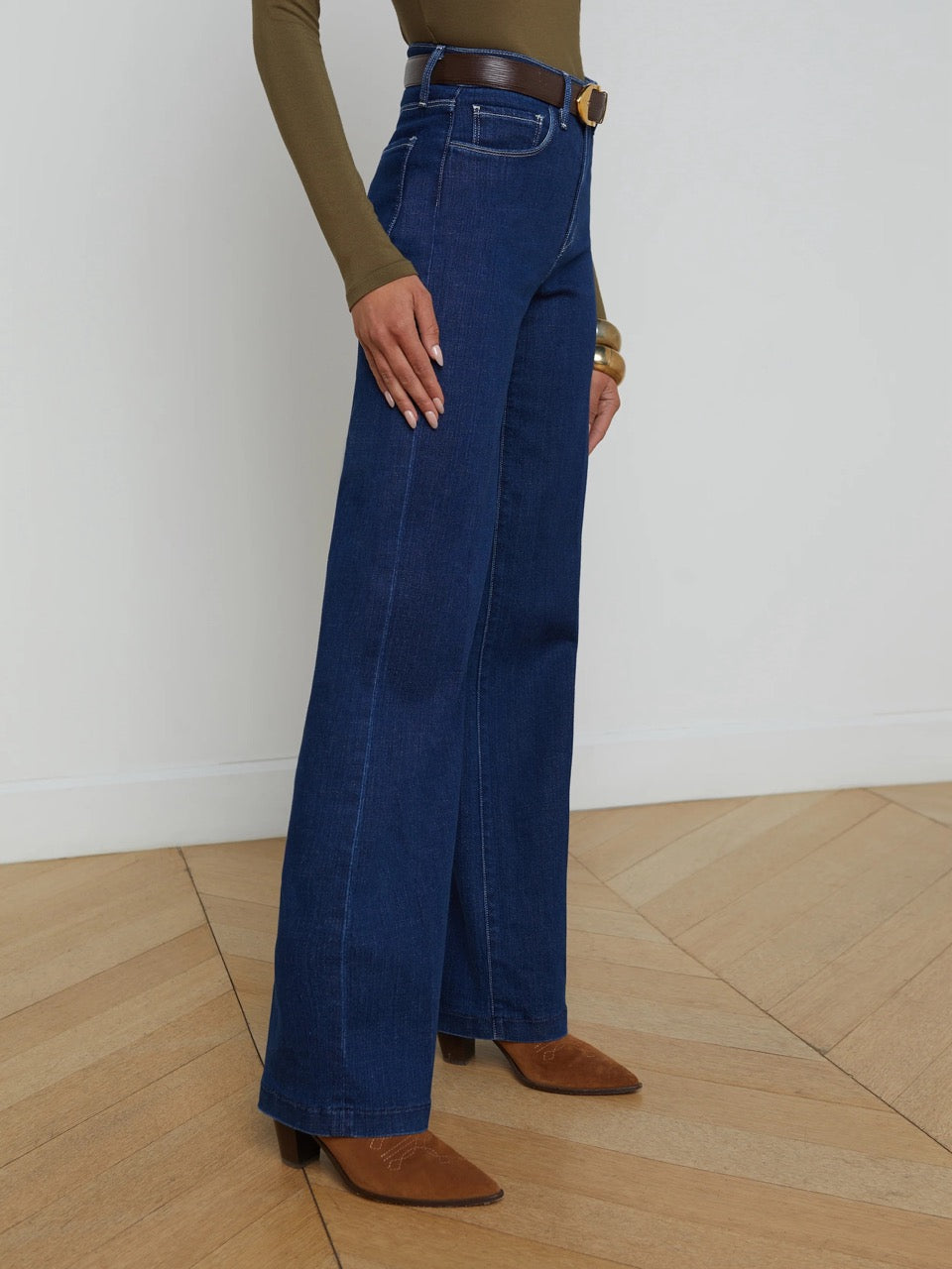 L'Agence Women's Clayton Wide-Leg Newport Jeans – Channers