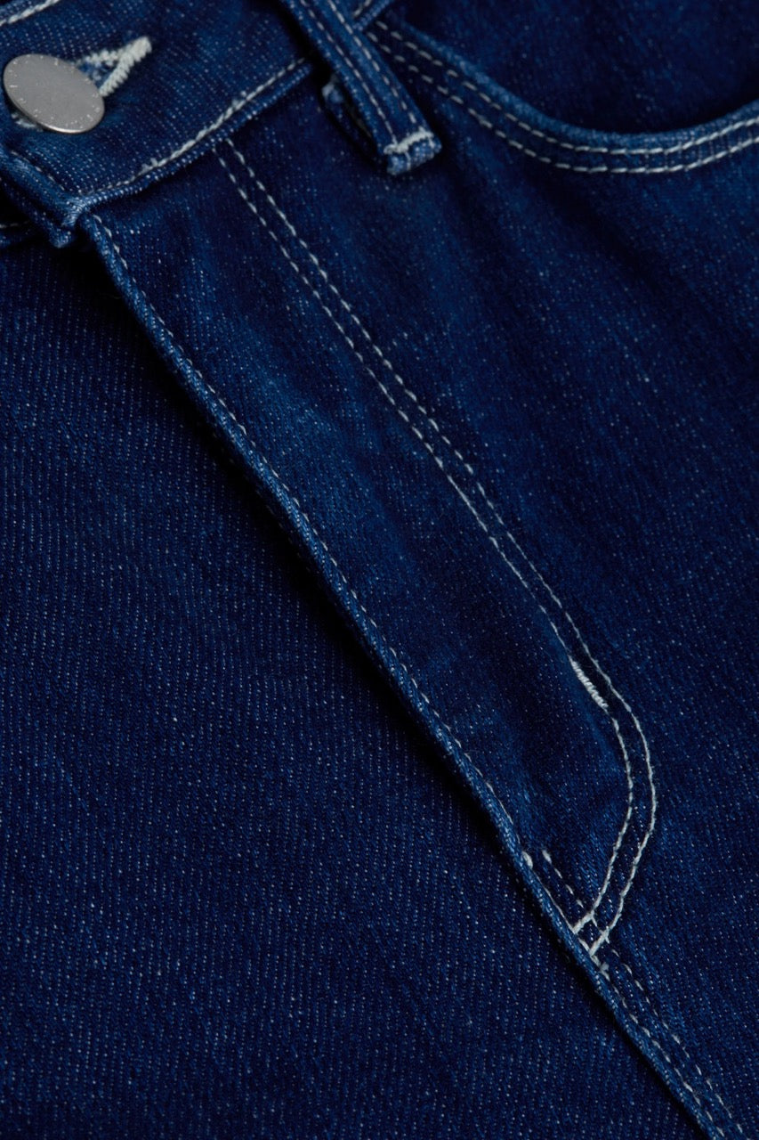 デニム・ジーパン LAGENCE CLAYTON JEANS L'AGENCE - Clayton Coated Wide-Leg Jean in Cappuccino Coated