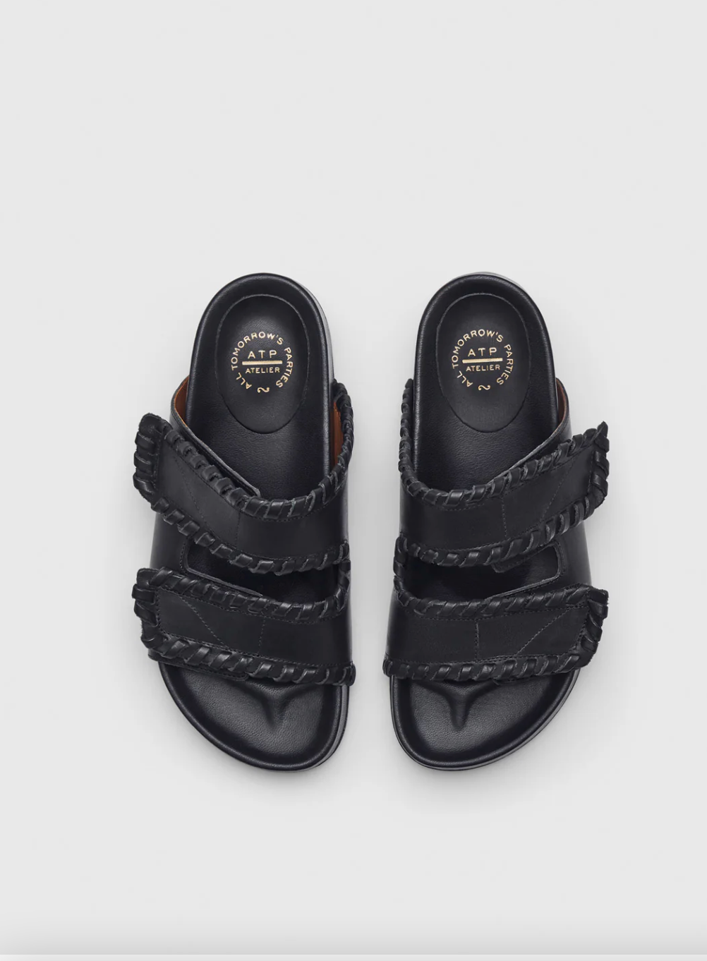 ATP Atelier Women's Furlo Stitch Leather Comfy Sandals