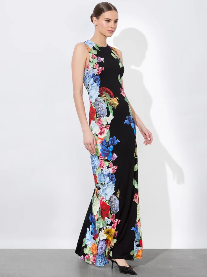 Alice + Olivia Women's Delora Open Back Maxi Dress