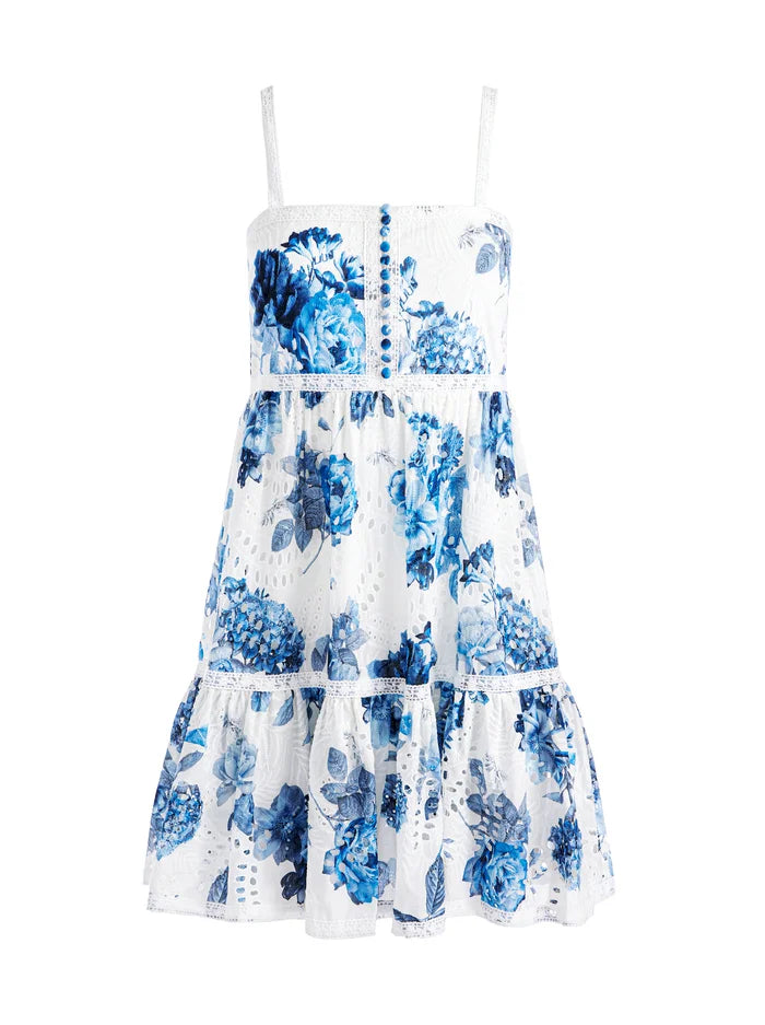 Alice + Olivia Women's Fallon Babydoll Mini Dress