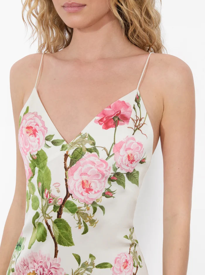 Alice + Olivia Women's Julietta Cutaway Lace Slip Dress