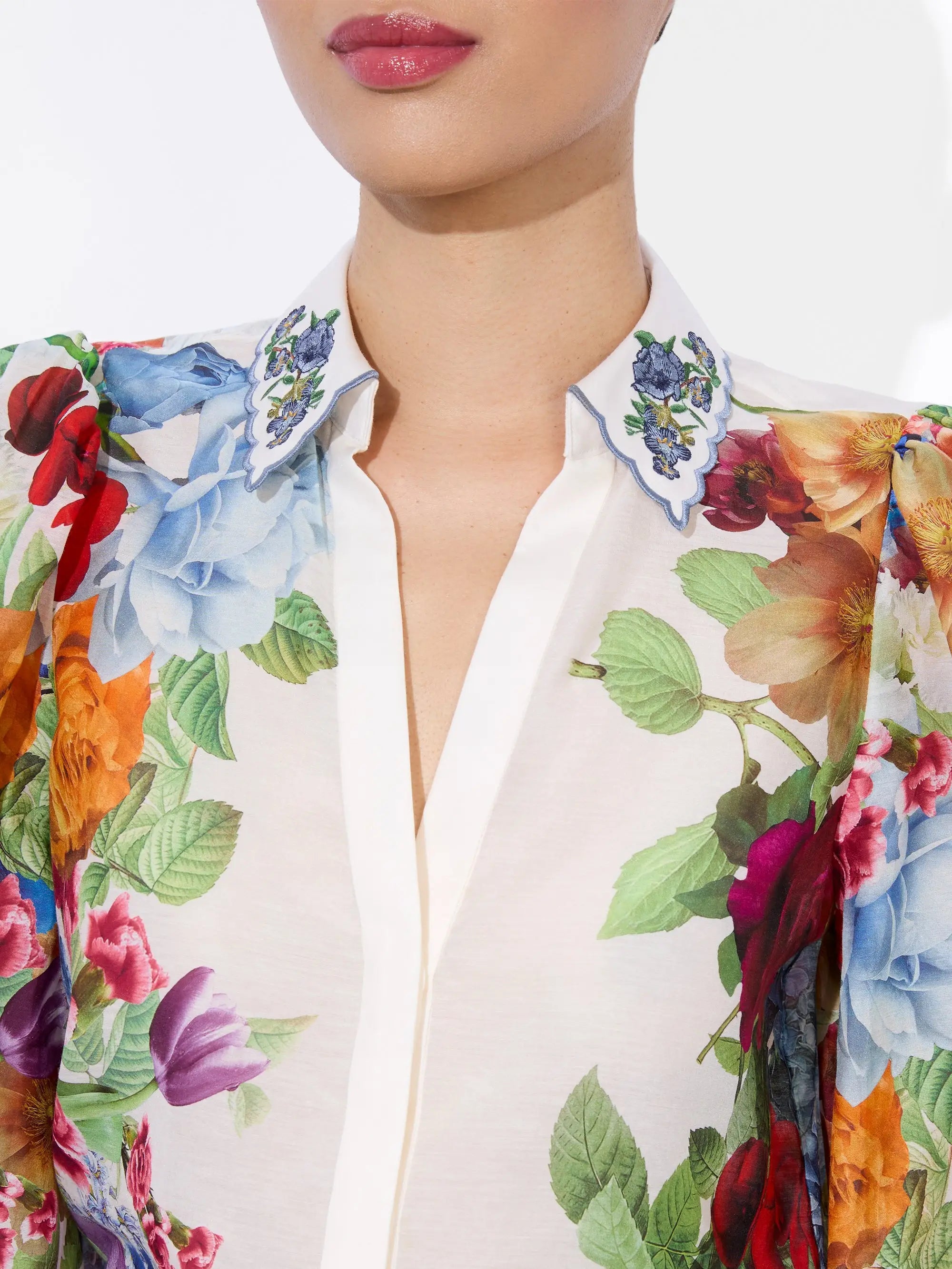 Alice + Olivia Women's Roanne Button Down Blouse