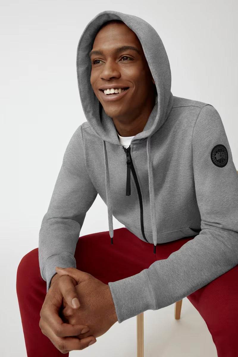 【 】フーディ HURON FULL ZIP HOODY BLACK LABEL Canada Goose Men's Huron Full Zip Hoody Black Label