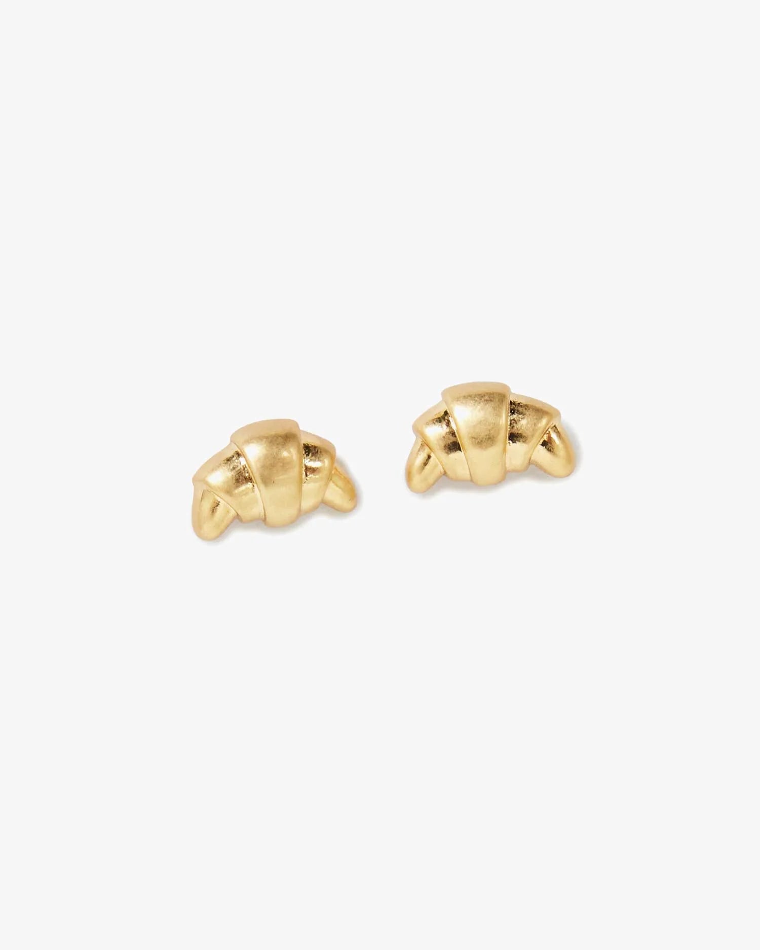 Clare V Women's Croissant Stud Earrings