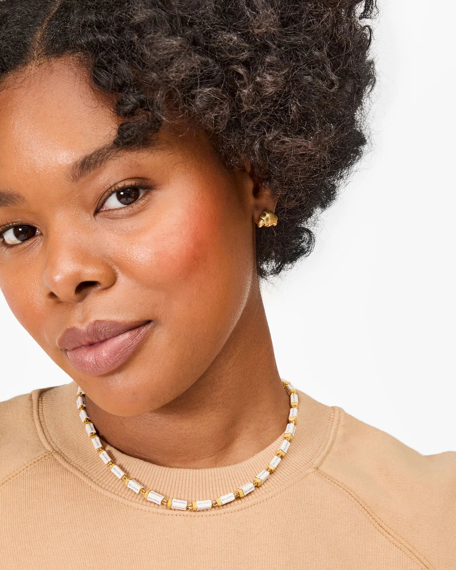 Clare V Women's Croissant Stud Earrings