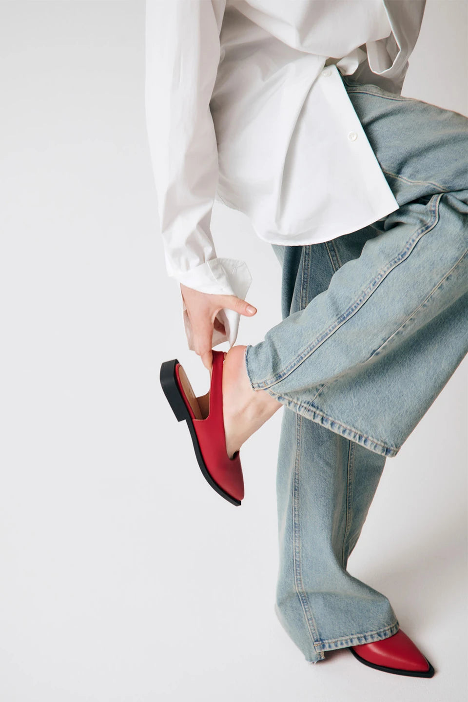 Copenhagen Women's Pointed Toe Slip-on Flat