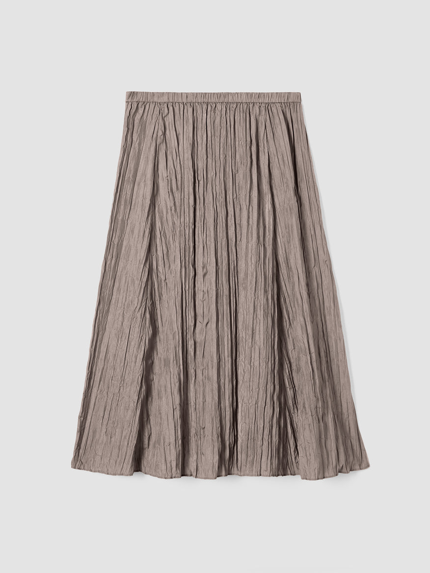 Eileen Fisher Women's Crushed Silk Flared Skirt