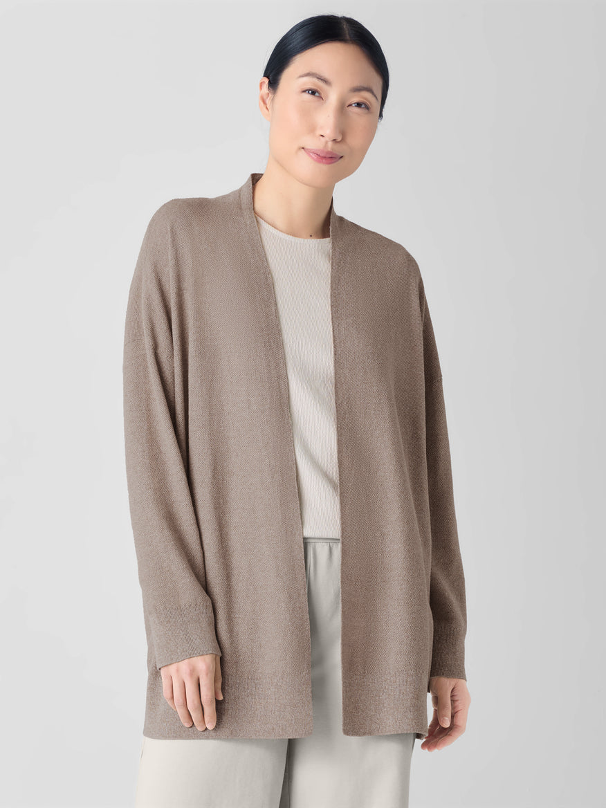 Eileen Fisher Women's Organic Linen Cotton Long Cardigan
