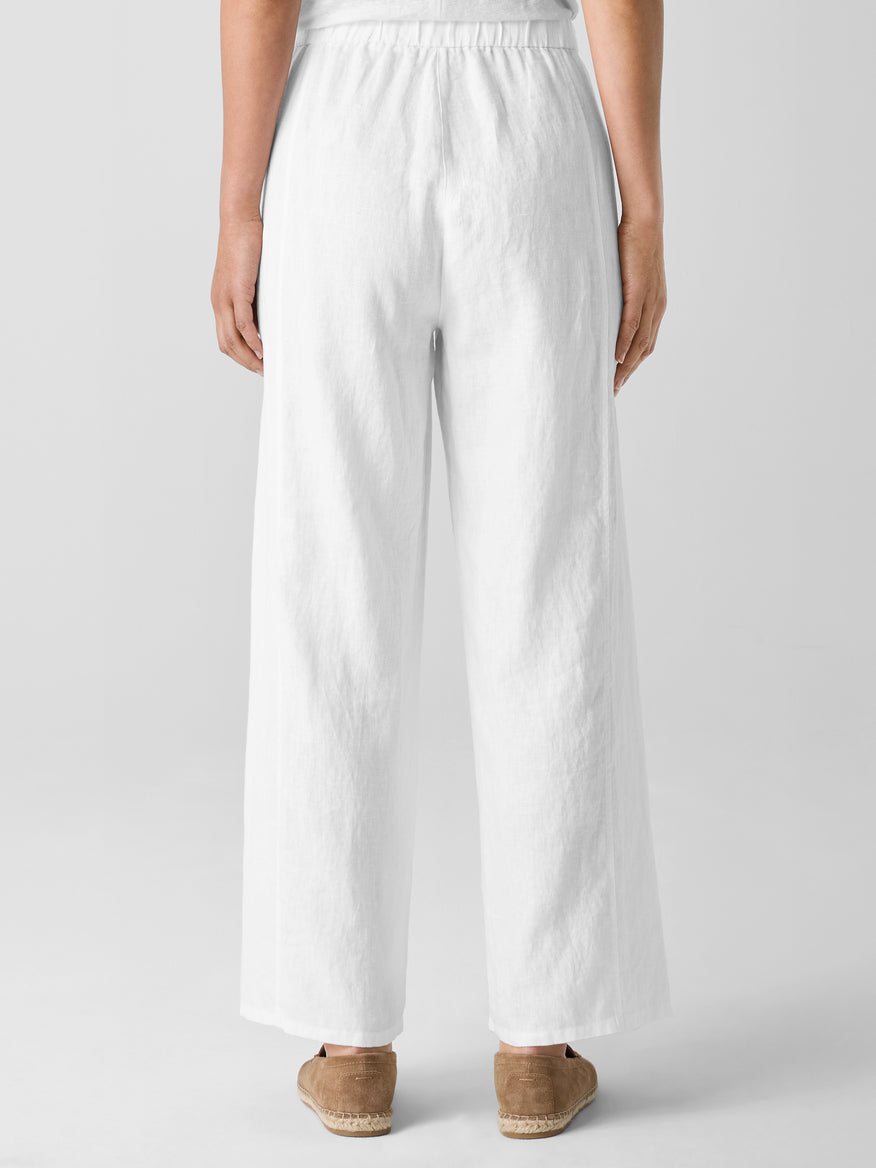 Eileen Fisher Women's Organic Linen Wide-Leg Trouser Pant