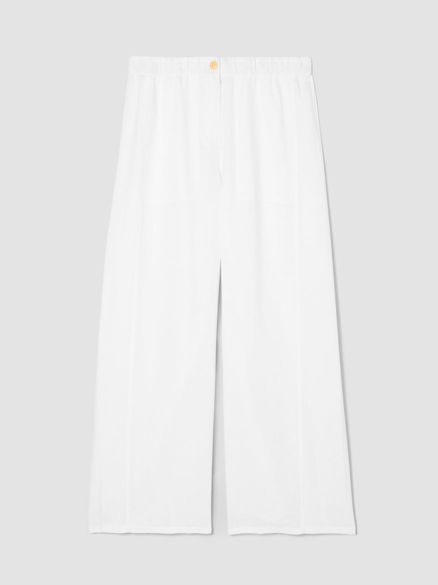 Eileen Fisher Women's Organic Linen Wide-Leg Trouser Pant