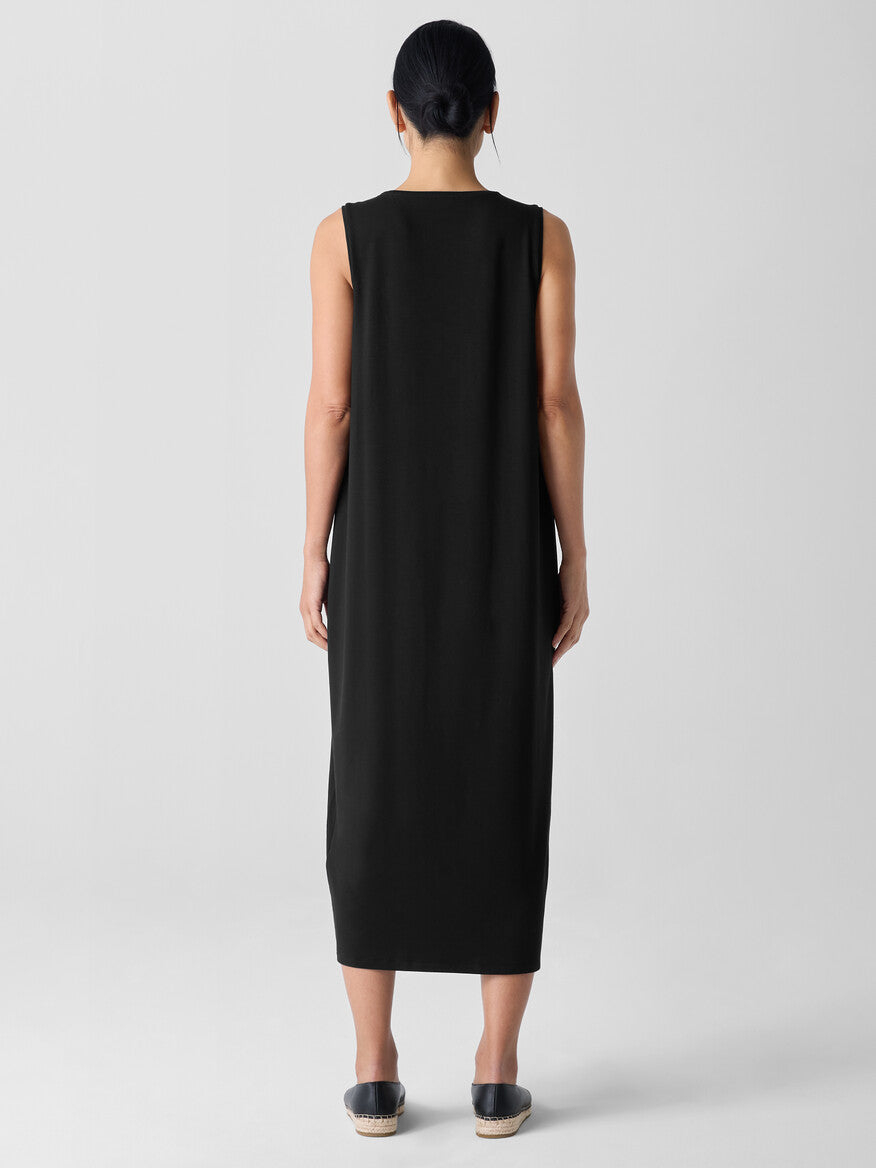 Eileen Fisher Women's Stretch Jersey Knit Round Neck Dress  Channers