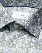 Eton Men's Floral Print Signature Twill Shirt