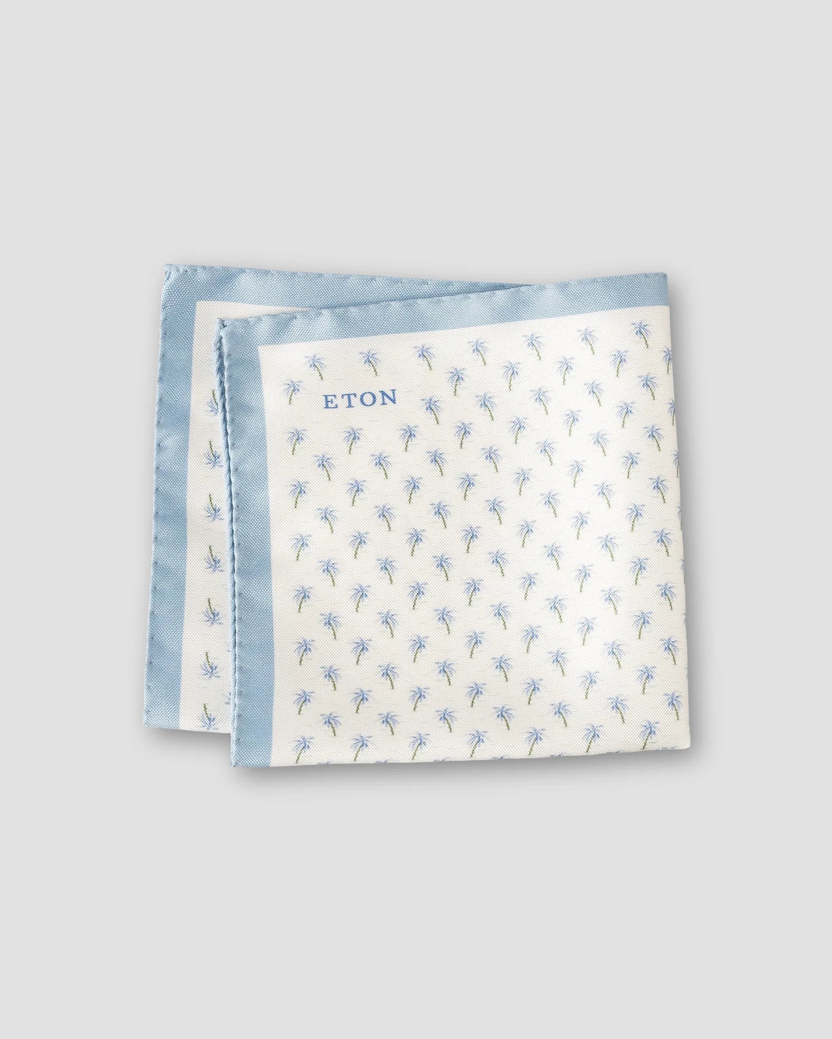 Eton Men's  Palm Tree Pocket Square