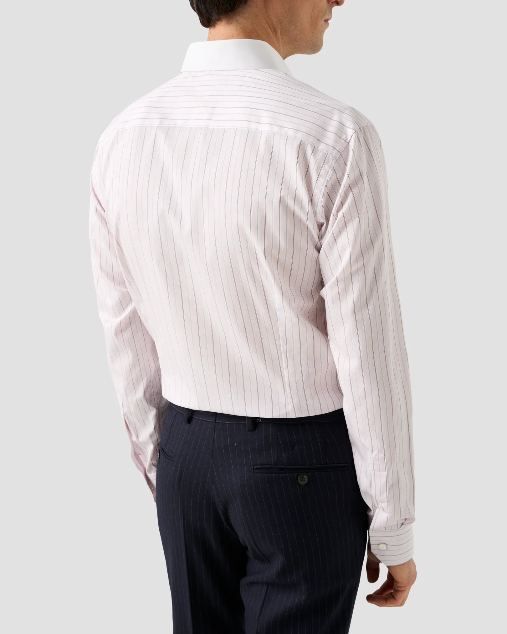 Eton Men's White Collar Supima 120 Shirt