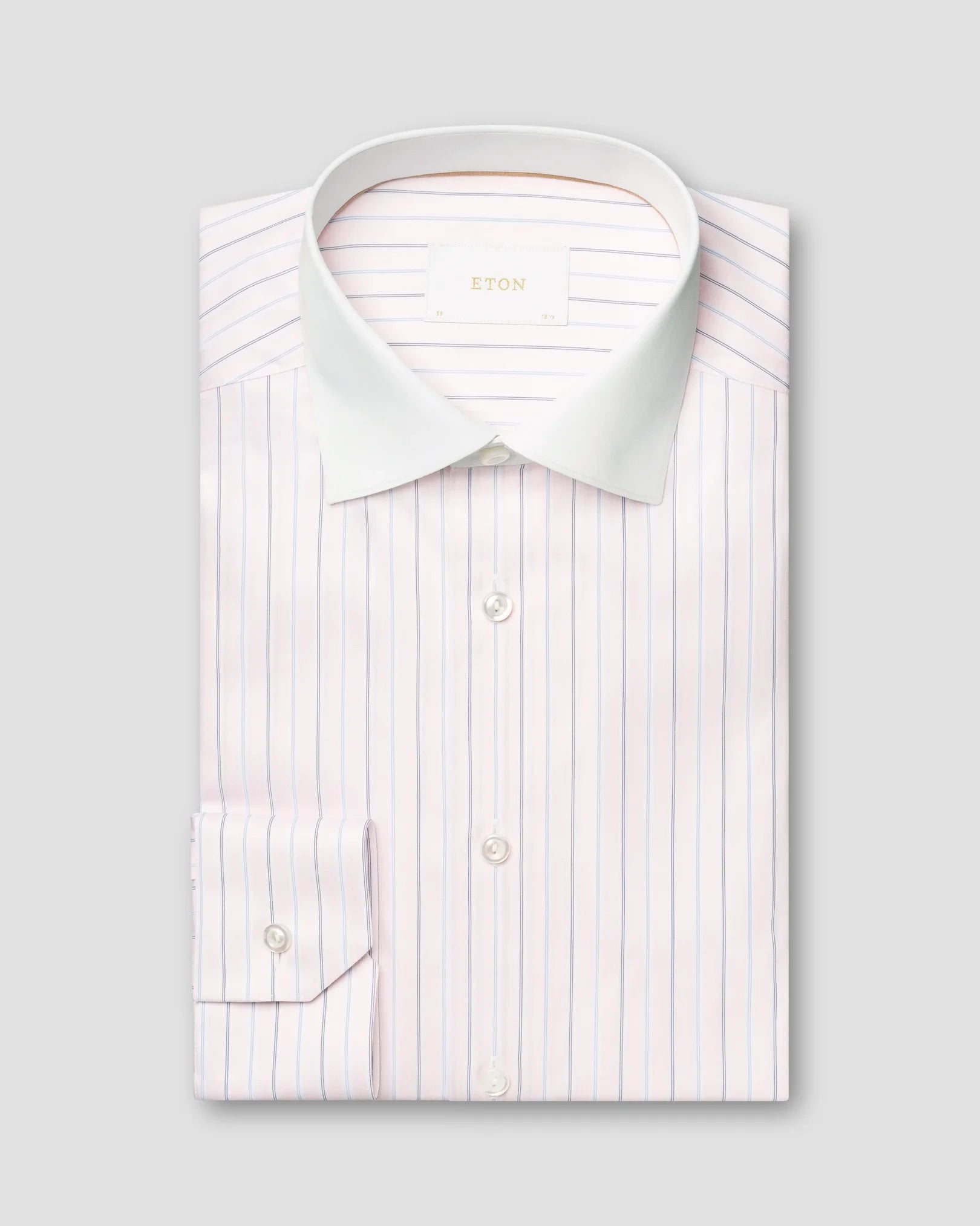 Eton Men's White Collar Supima 120 Shirt