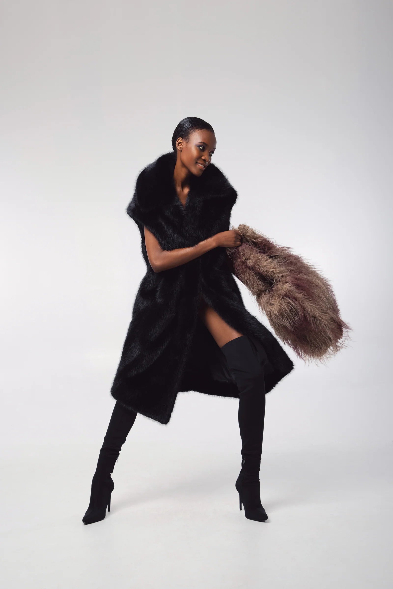 Freed Women's The Kit Fur Free Long Vest