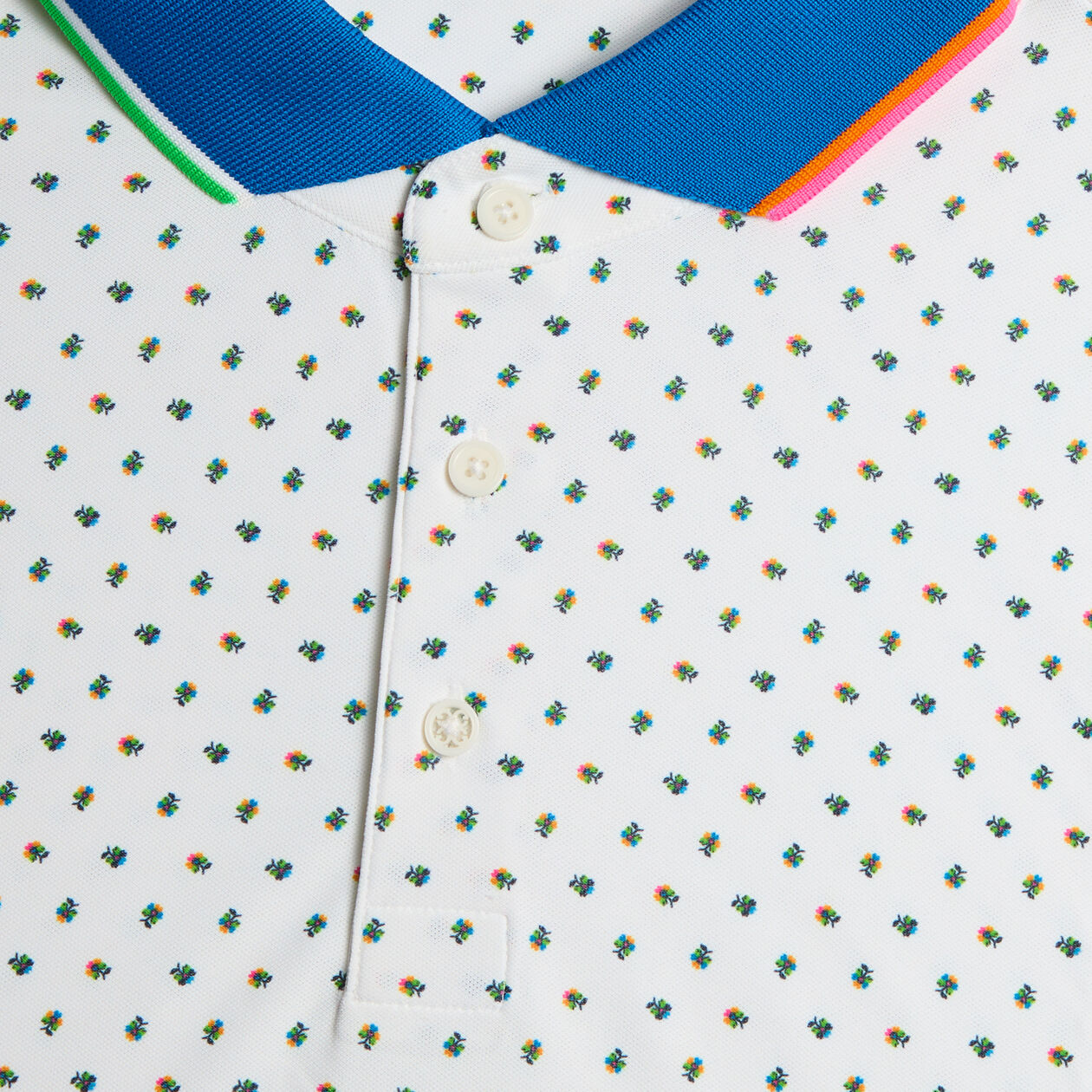 G Fore Men's Ditsy Foral Tech Jersey Polo