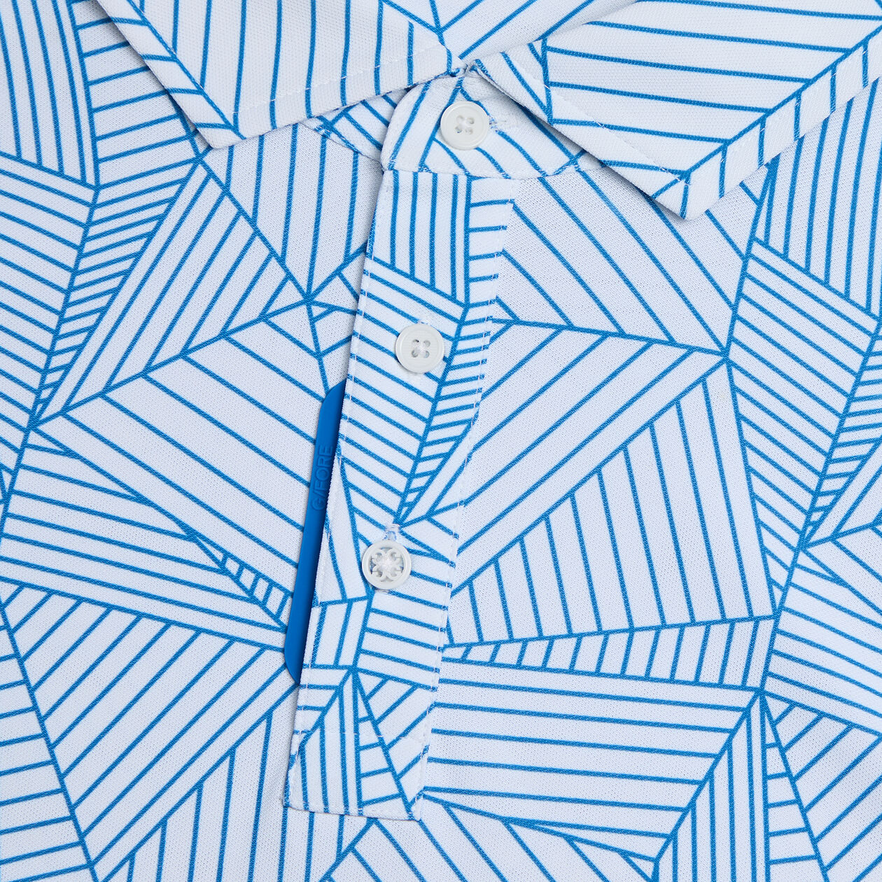 G Fore Men's Geometric Tech Pique Polo