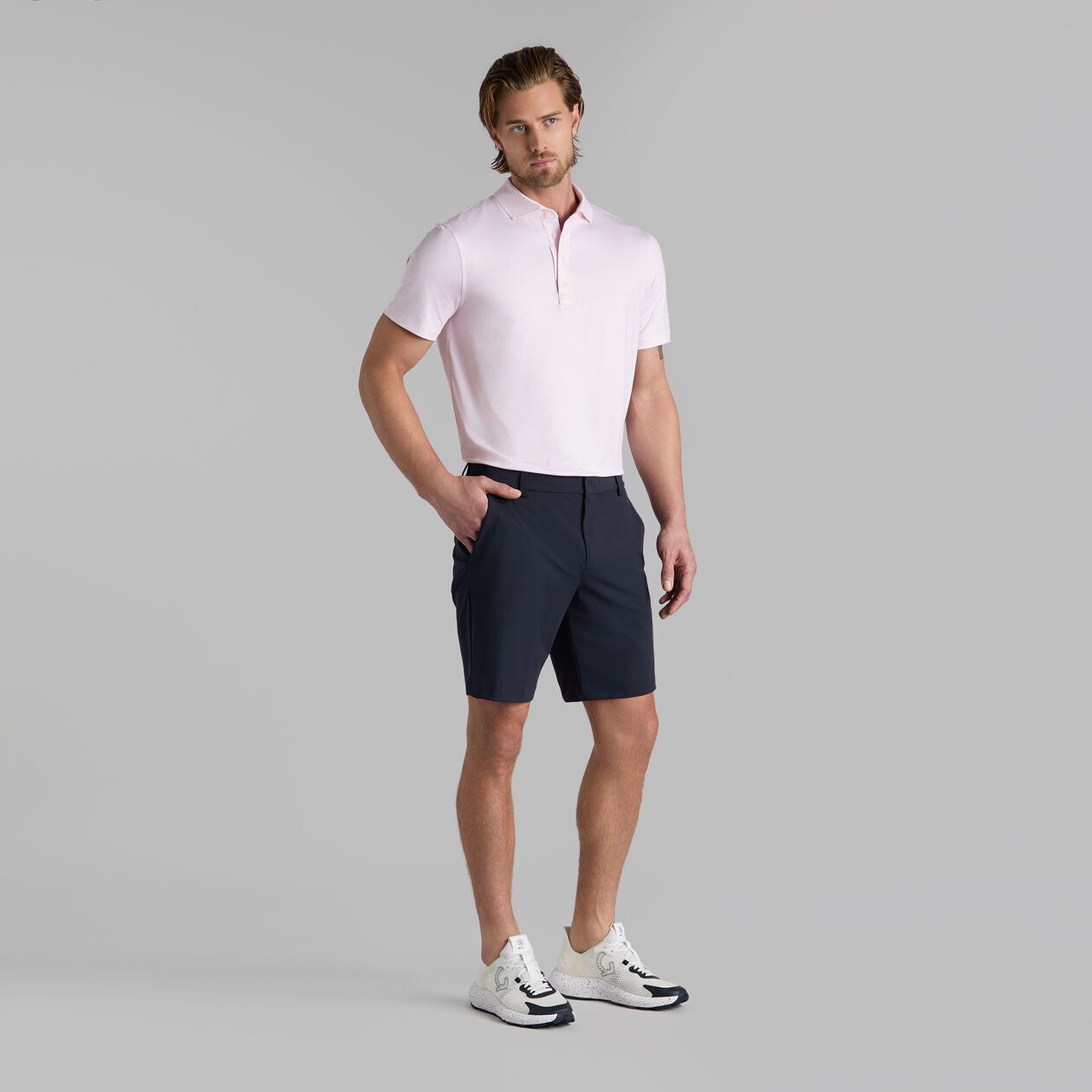 G Fore Men's Hydrangea Tech Jersey  Polo