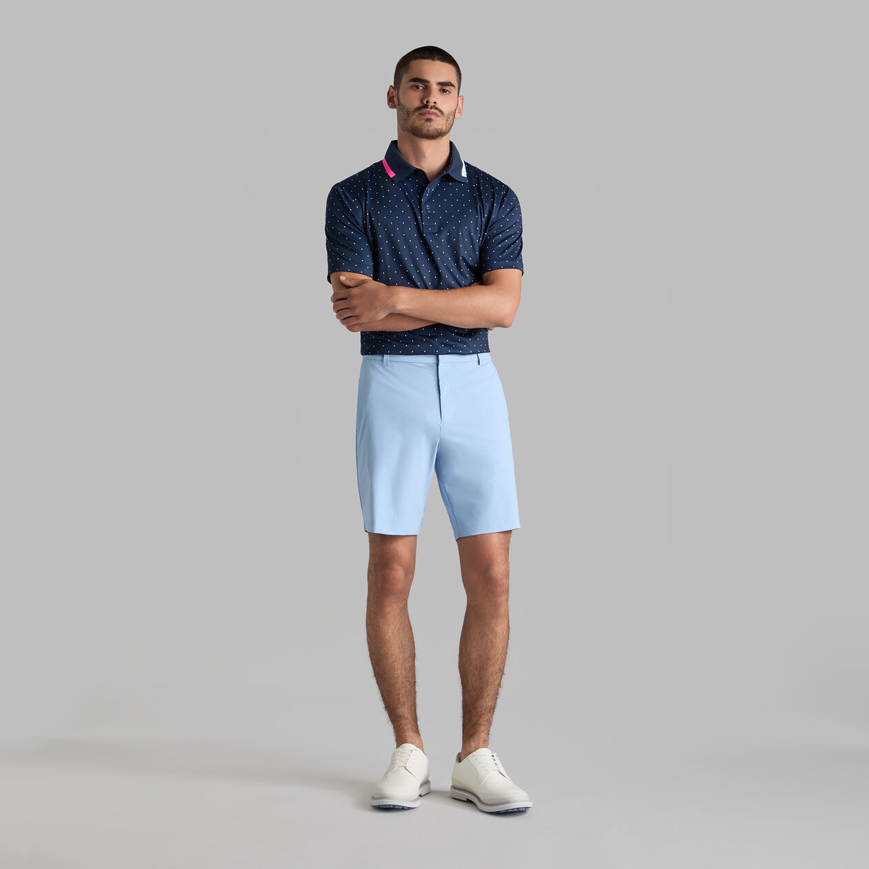 G Fore Men's Polka Dot Tech Jersey Polo