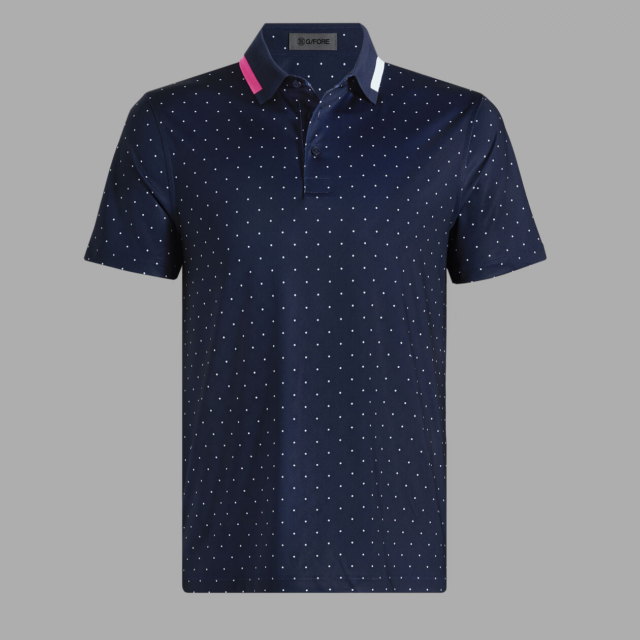 G Fore Men's Polka Dot Tech Jersey Polo
