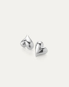 Jenny Bird Women's Art Heart Button Earrings