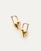 Jenny Bird Women's Padlock Heart Earrings