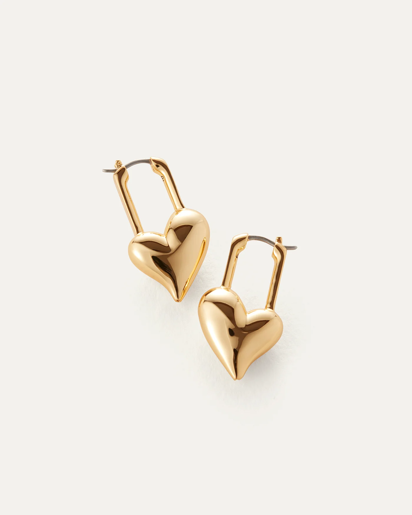 Jenny Bird Women's Padlock Heart Earrings