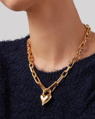 Jenny Bird Women's Padlock Heart Pendant Necklace