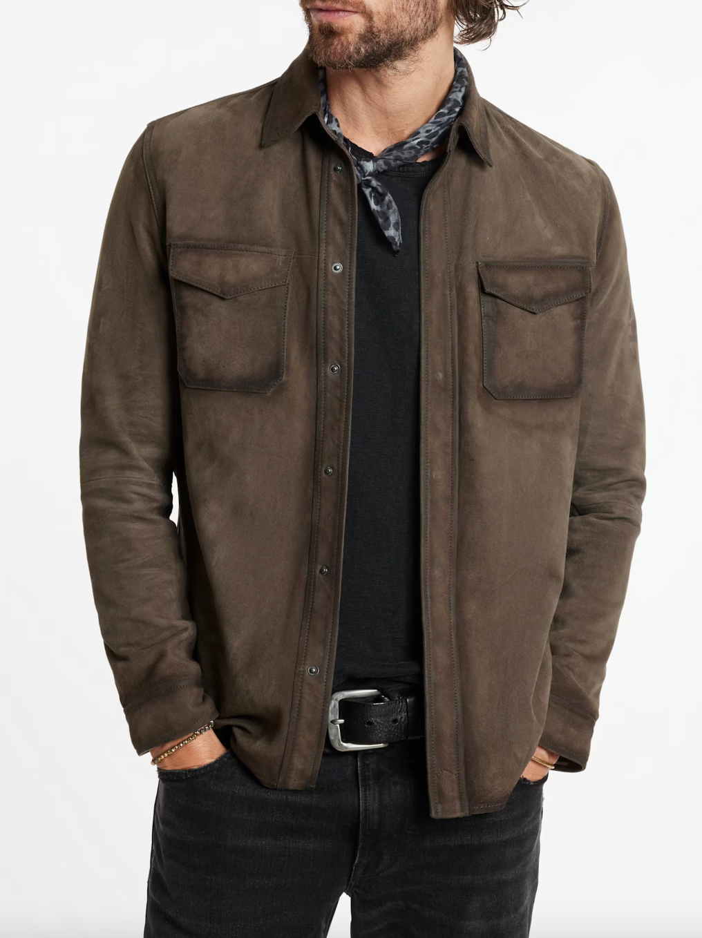 John Varvatos Men's Izzy Shirt Jacket