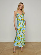 L'Agence Women's Akiya Satin Maxi Dress