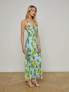 L'Agence Women's Akiya Satin Maxi Dress
