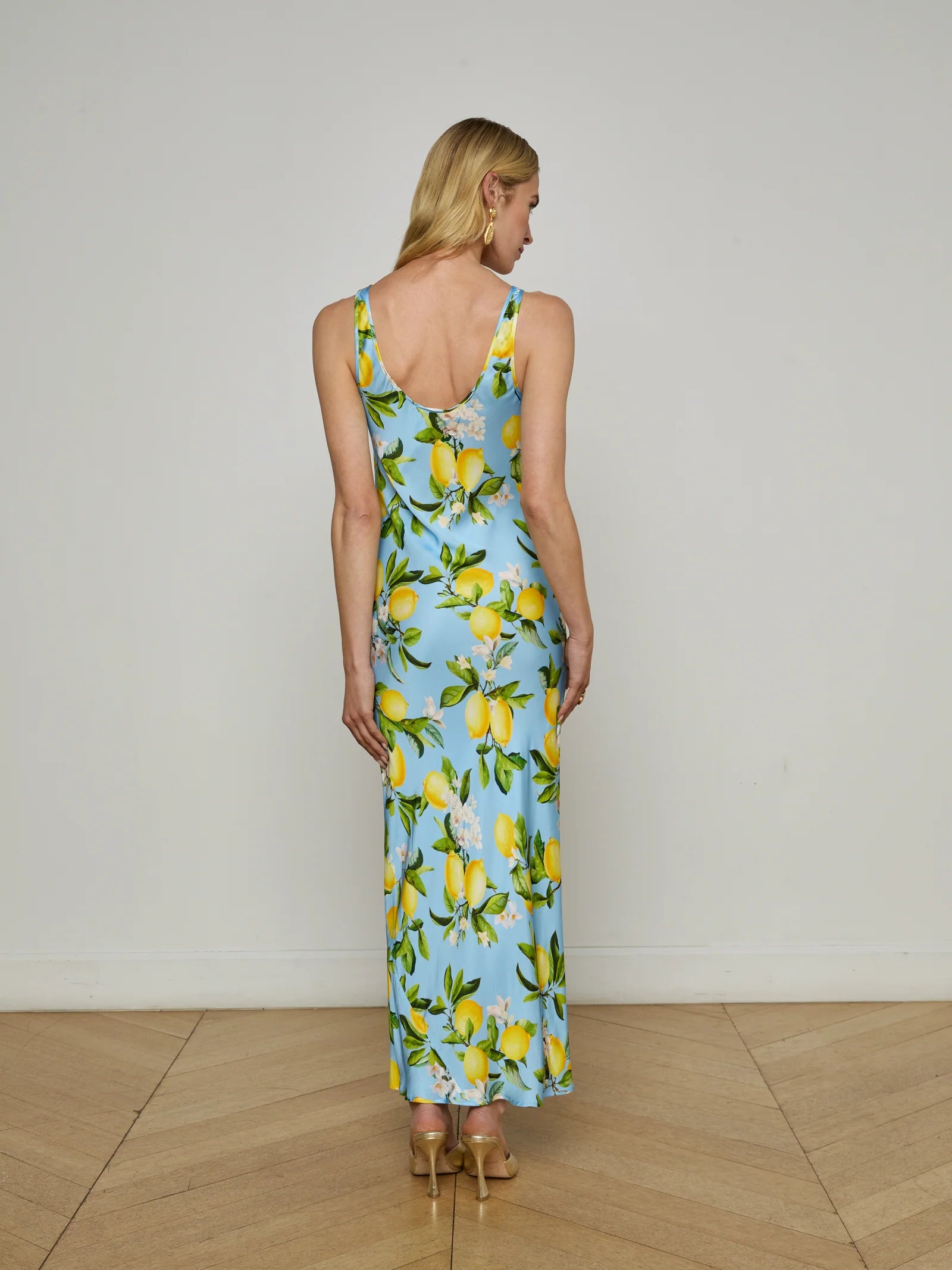 L'Agence Women's Akiya Satin Maxi Dress