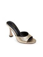 L'Agence Women's Avery Suede Peep-Toe Mule