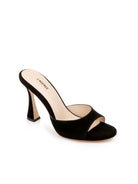 L'Agence Women's Avery Suede Peep-Toe Mule