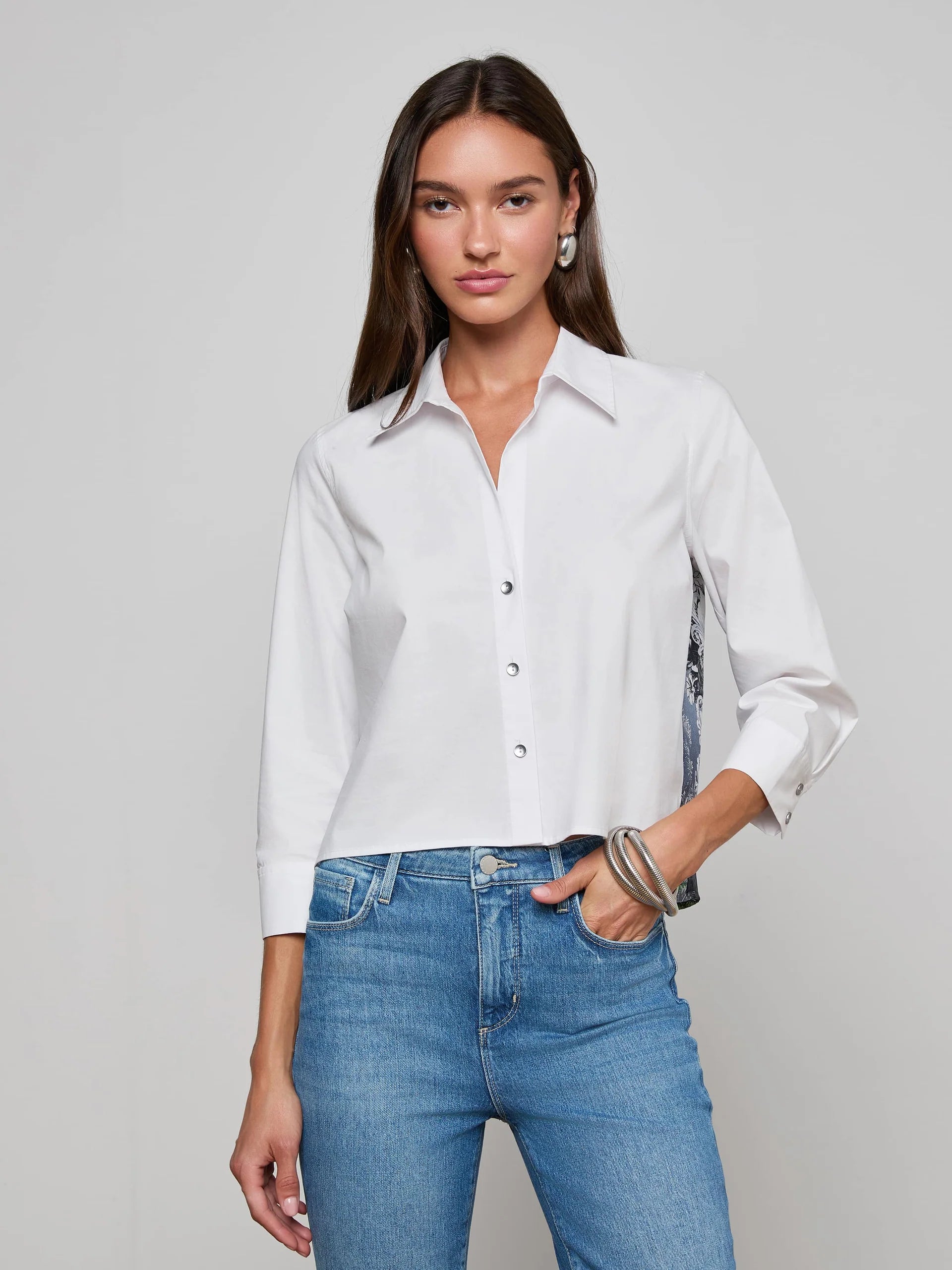 L'Agence Women's Fawn Panther Print Shirt